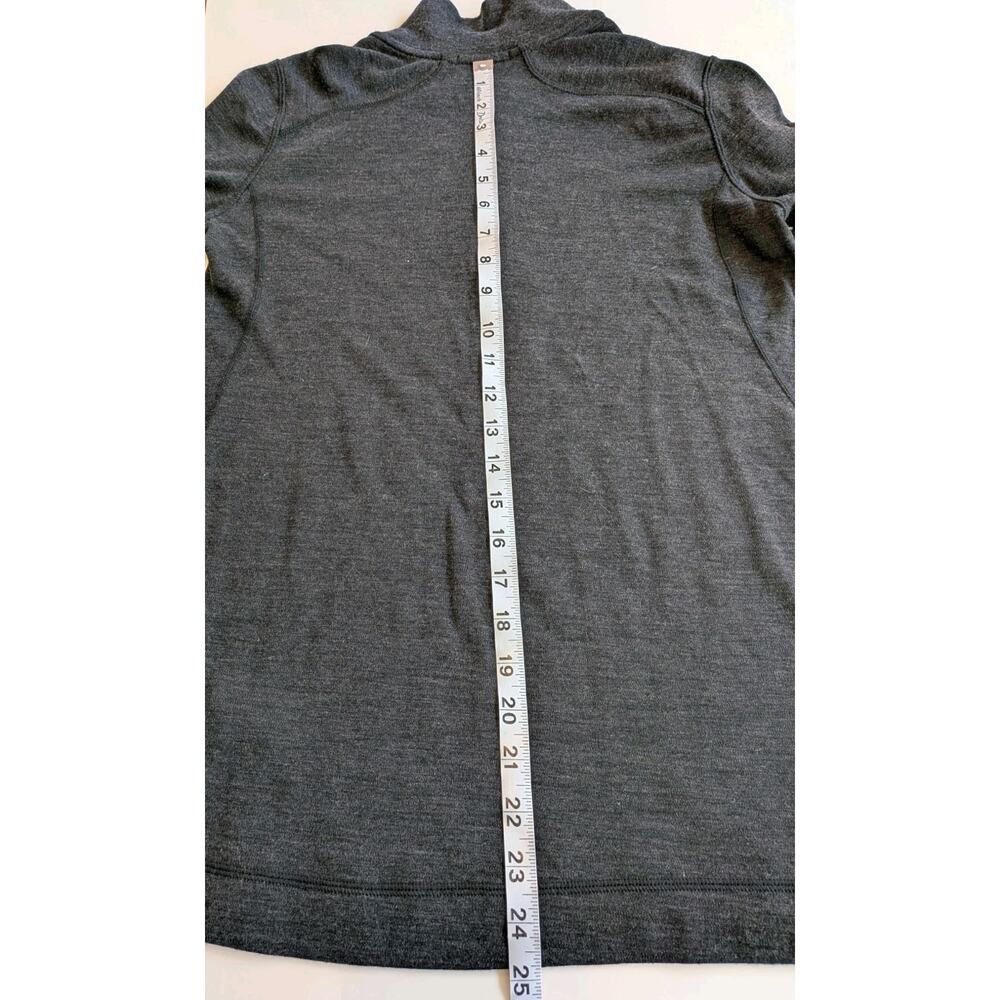 Smartwool Sweater Women Large Gray Merino 250 1/4 Zip Layer Hiking Outdoor - Picture 10 of 10